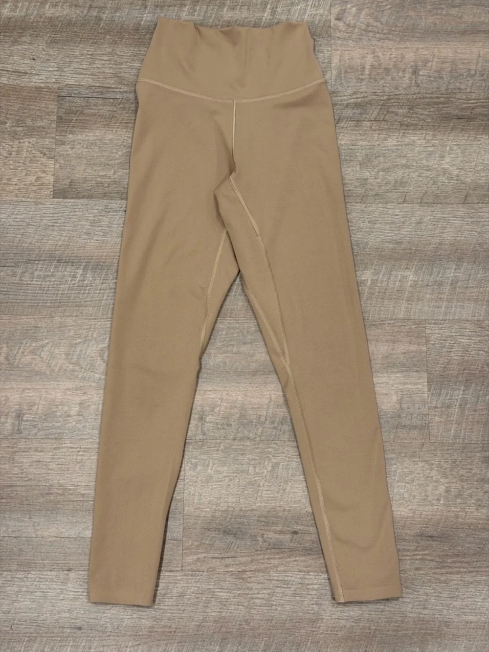 Adidas Women’s Beige AEROREADY High-Rise 7/8 Leggings XS AdiSOFT Yoga Workout